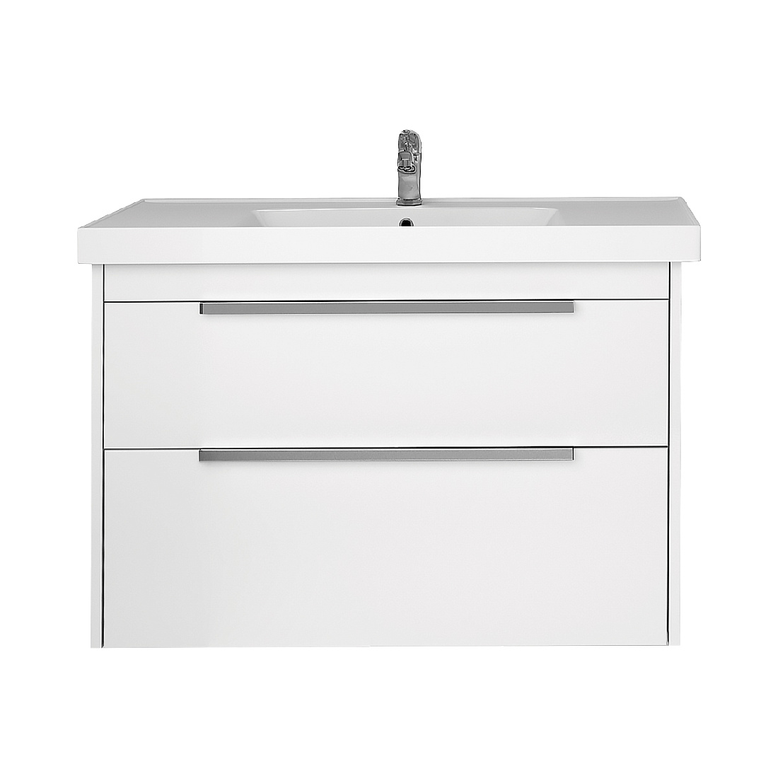 Тумба с раковиной Dreja Prime 70 белый глянец