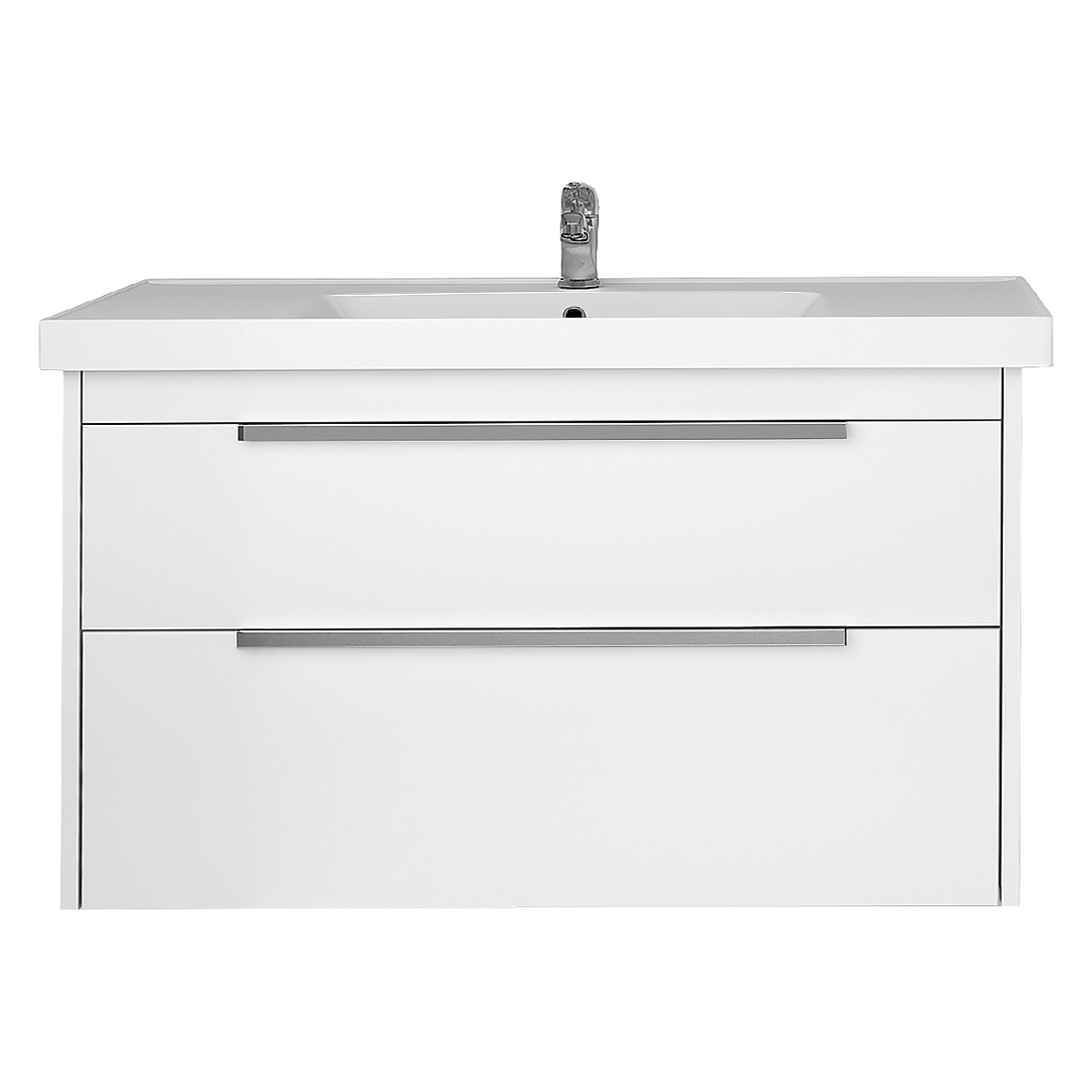 Тумба с раковиной Dreja Prime 90 белый глянец