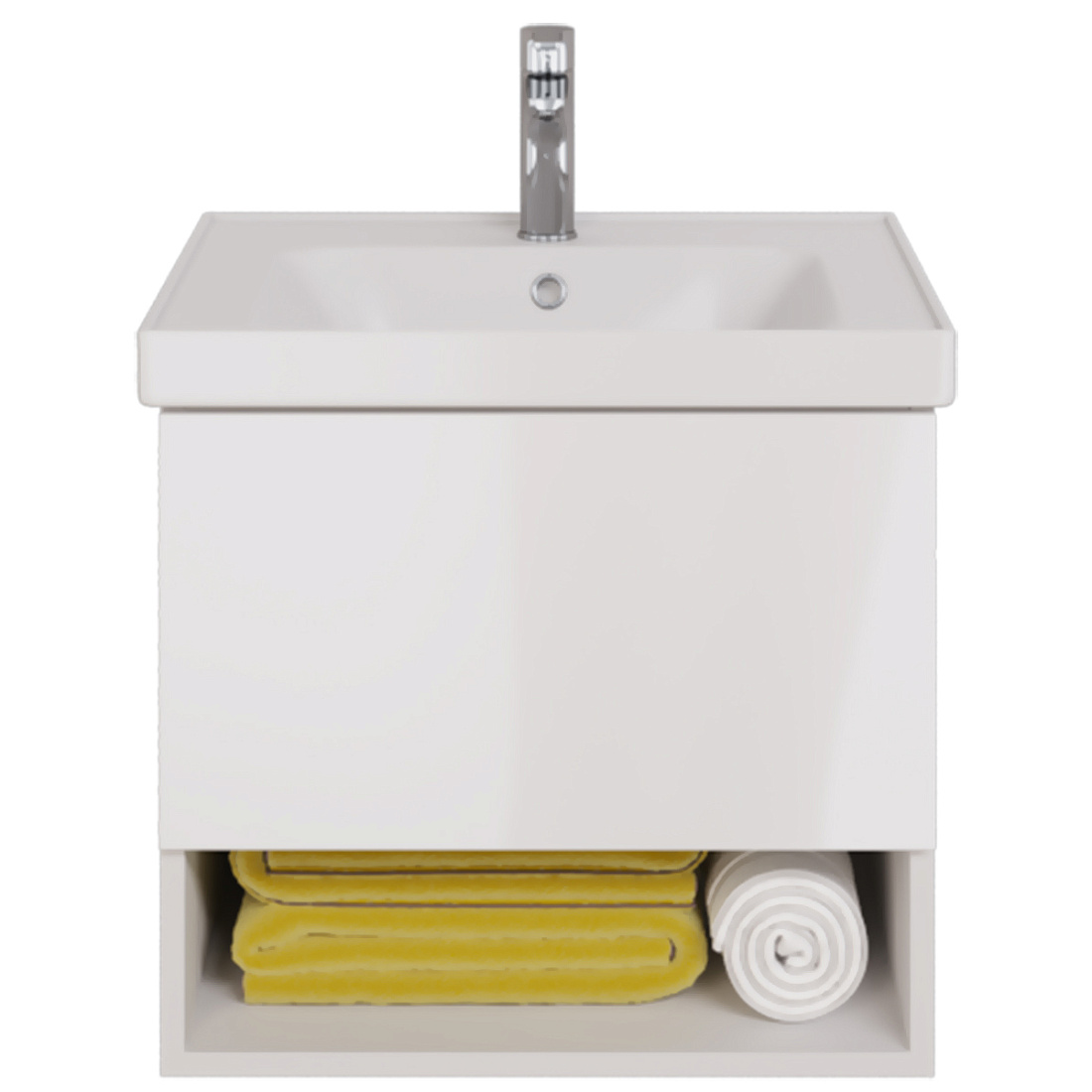 Мебель для ванной комнаты Dreja Perfecto 60 белый глянец