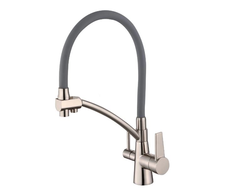 Смеситель для кухни ViEiR V15007G с гибким изливом и подключением к фильтру