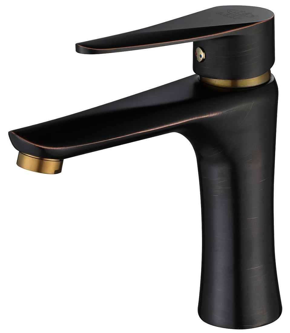 Смеситель Профсан STEEL BLACK ПСМ-301-5 для раковины, черный