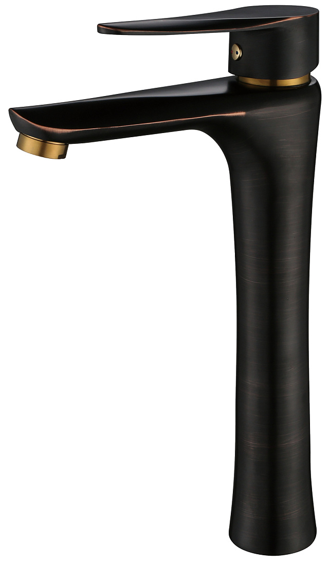 Смеситель Профсан STEEL BLACK ПСМ-301-6 для раковины, черный