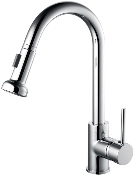 Смеситель Linisi F8082-201-A01 для кухонной мойки, с выдвижной лейкой