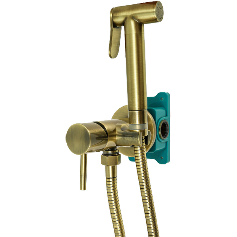 Гигиенический душ ALMAes Benito AL-859-09 со смесителем, бронза