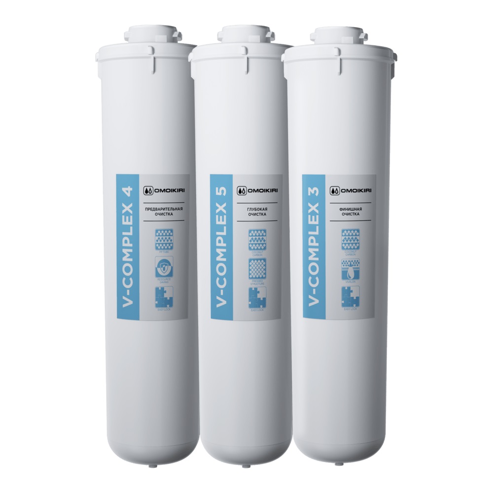 Комплект сменных модулей для водоочистителей Omoikiri Pure Drop Lite