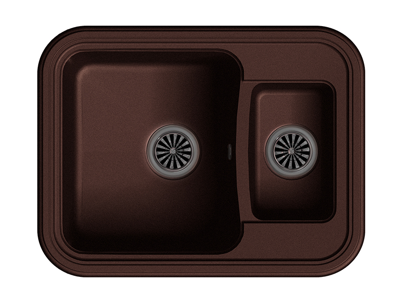 Мойка кухонная Ewigstein ANTIK 60К, шоколад