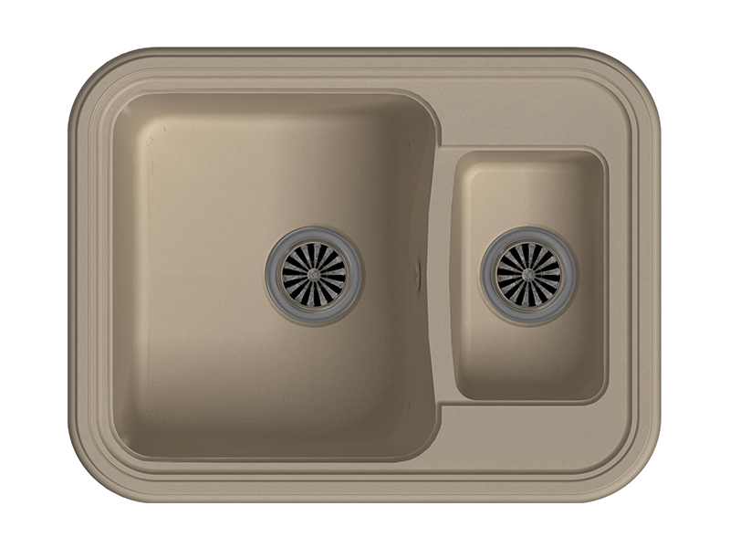 Мойка кухонная Ewigstein ANTIK 60К, крем