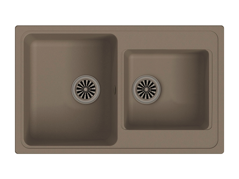 Мойка кухонная Ewigstein ELEGANT 80D, темно-бежевый
