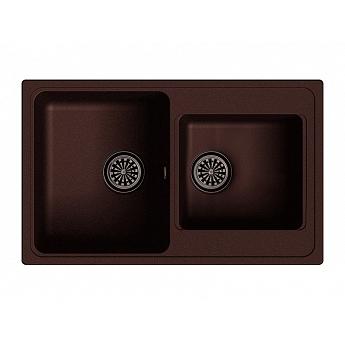 Мойка кухонная Ewigstein ELEGANT 80D, шоколад