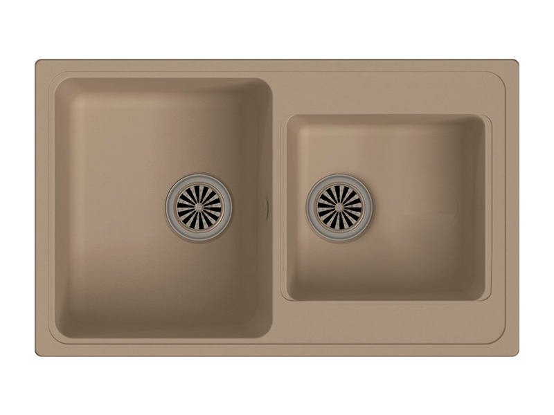 Мойка кухонная Ewigstein ELEGANT 80D, бежевый