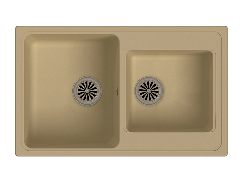 Мойка кухонная Ewigstein ELEGANT 80D, крем