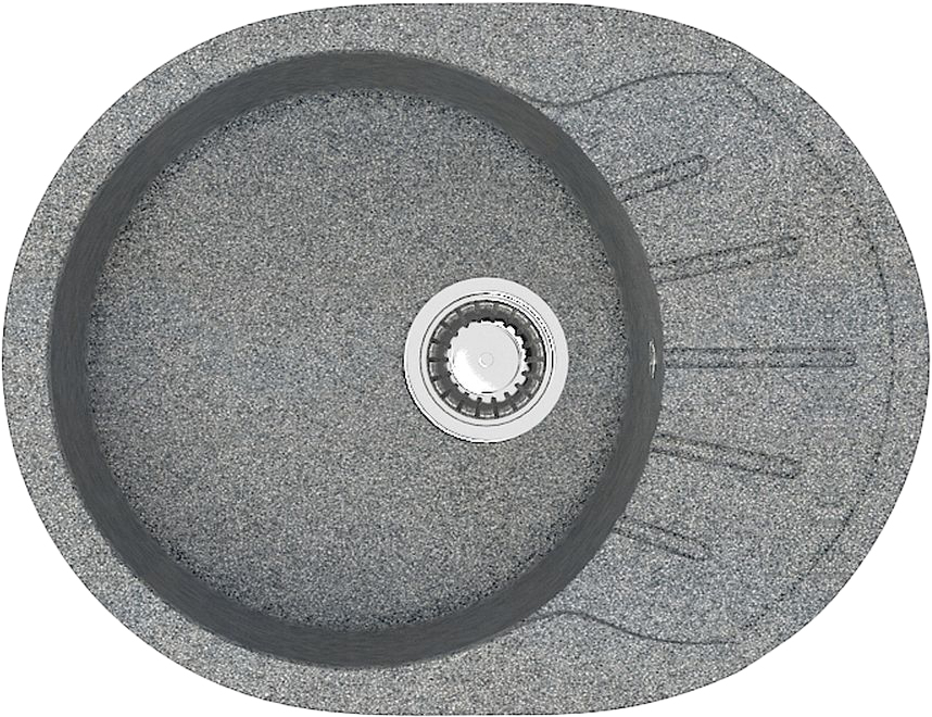 Мойка кухонная ZETT lab. T010Q008 темно-серая