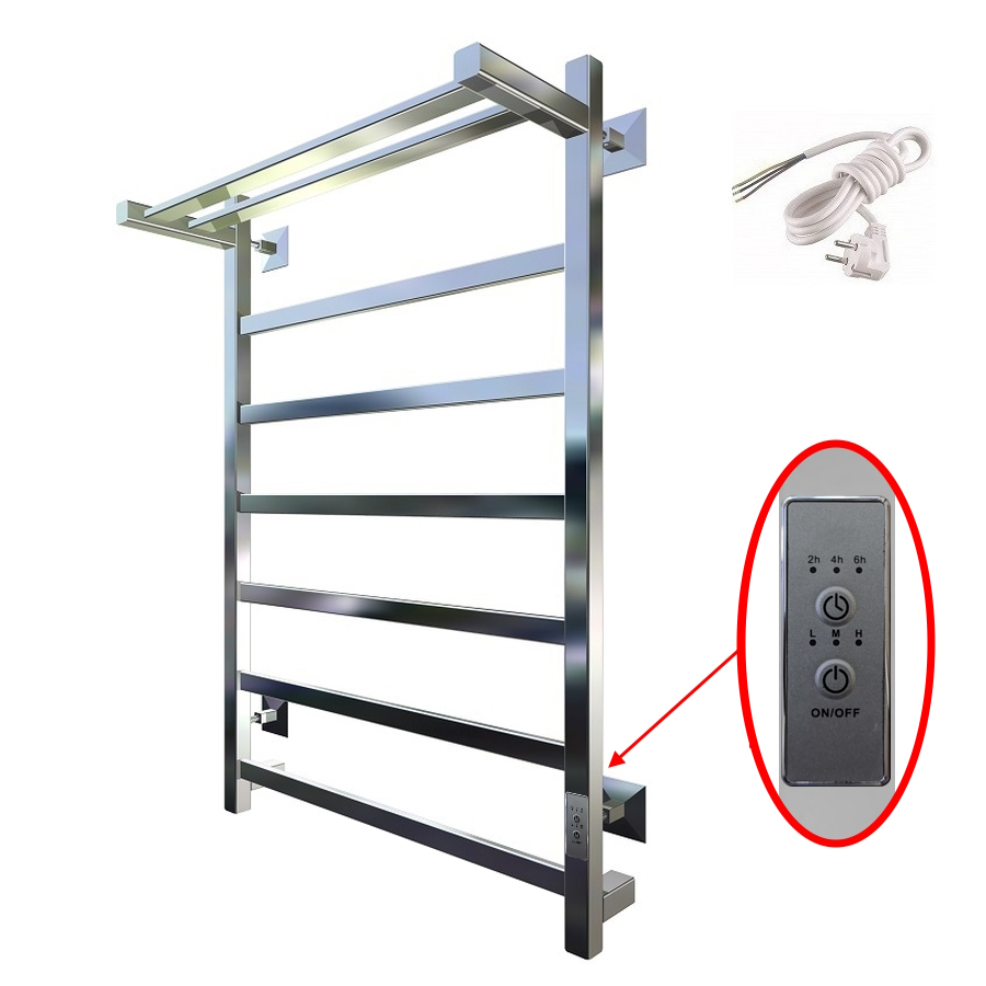 Электрический полотенцесушитель Тругор Пэк 20 кв 80x50 с полкой