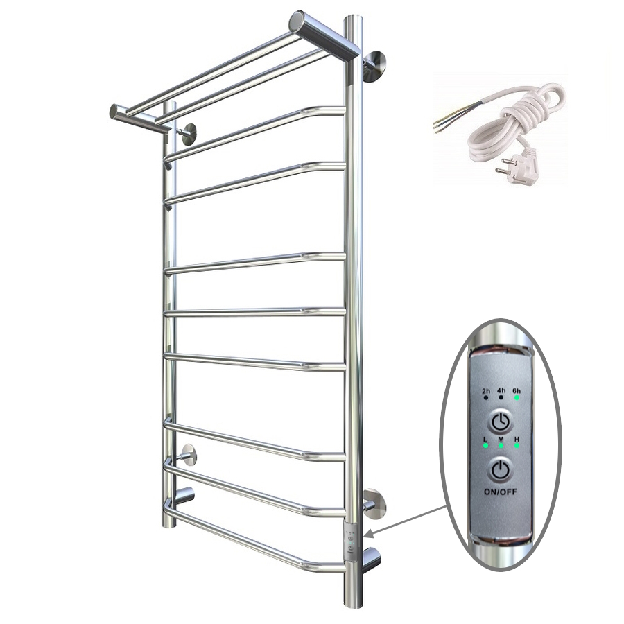 Электрический полотенцесушитель Тругор Браво ПЭК СП 3 П 100х50 с полкой