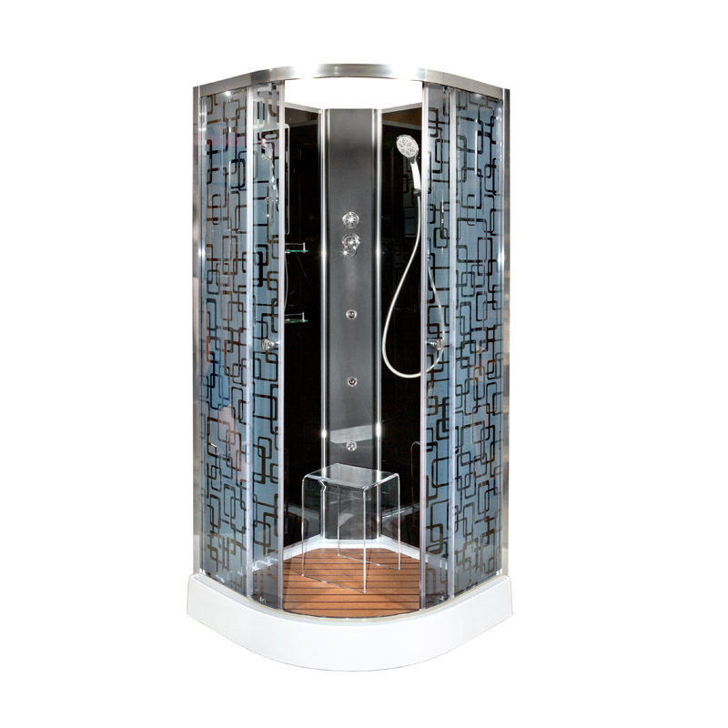 Душевая кабина Deto BМ1590 N с гидромассажем BLACK