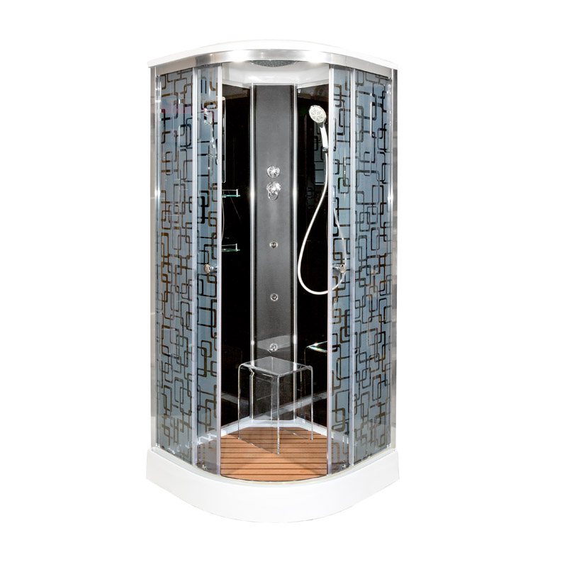 Душевая кабина Deto BМ1510 с гидромассажем BLACK