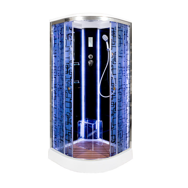 Душевая кабина Deto BМ1510 LED BLACK