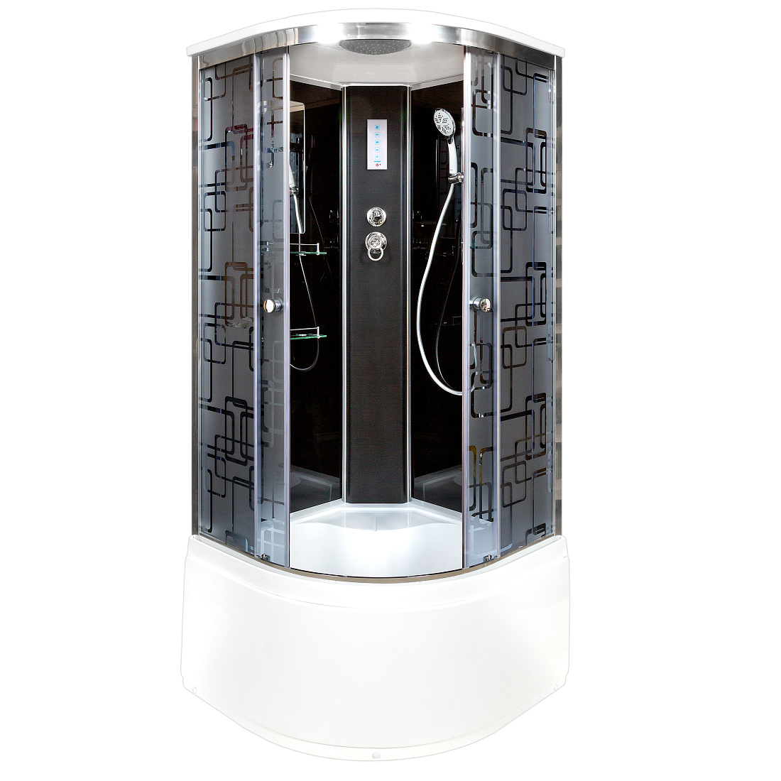 Душевая кабина DTO BМ4590 с электрикой BLACK