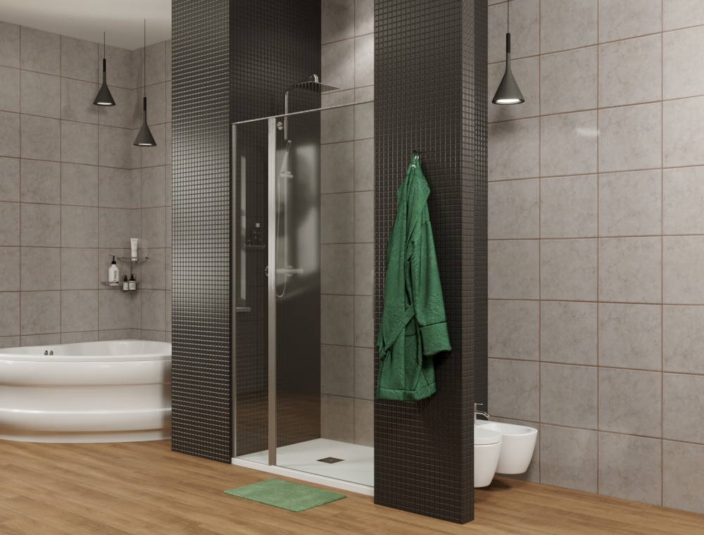 Душевая дверь Allen Brau Priority 140 3.31011.BA серебро браш