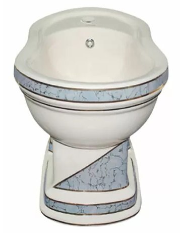 Биде напольное Creavit Klasik KL500.000I0 DIAG./GRI белое, диагональ серый