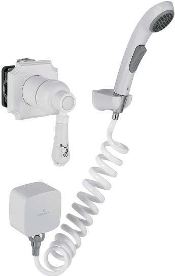 Гигиенический душ Elghansa Classicline 34C0786-White (Set-51) со смесителем, С ВНУТРЕННЕЙ ЧАСТЬЮ
