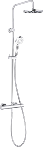 Душевая стойка Kludi Logo Dual Shower System 6809405-00 с термостатом