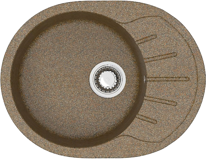 Мойка кухонная ZETT lab. T010Q009 терракот