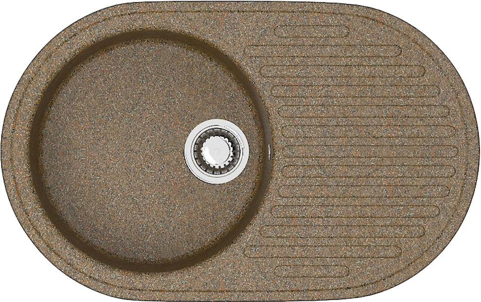 Мойка кухонная ZETT lab. T011Q009 терракот