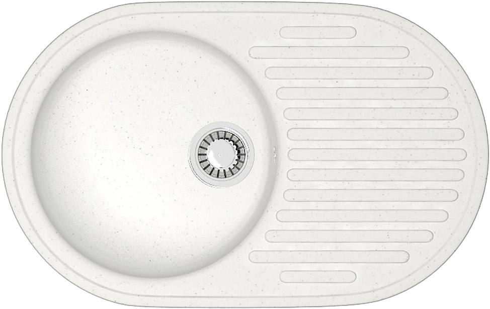 Мойка кухонная ZETT lab. T011Q001 белый лед