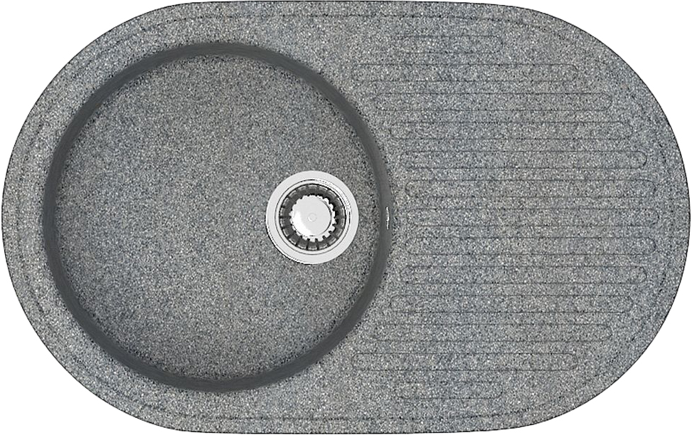 Мойка кухонная ZETT lab. T011Q008 темно-серая