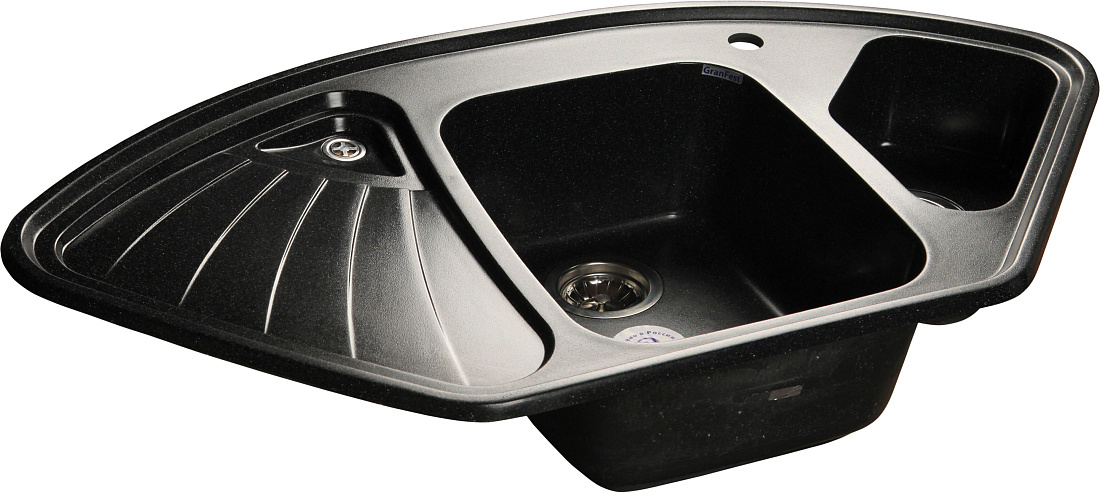 Мойка кухонная GranFest Corner GF-C1040E черная