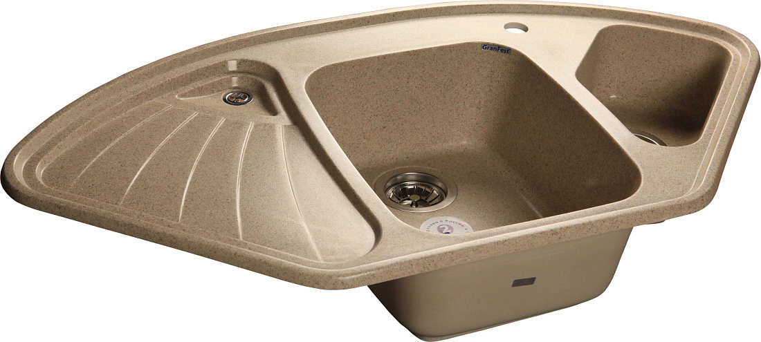 Мойка кухонная GranFest Corner GF-C1040E песочный