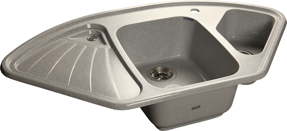 Мойка кухонная GranFest Corner GF-C1040E серый
