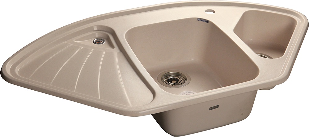 Мойка кухонная GranFest Corner GF-C1040E белая