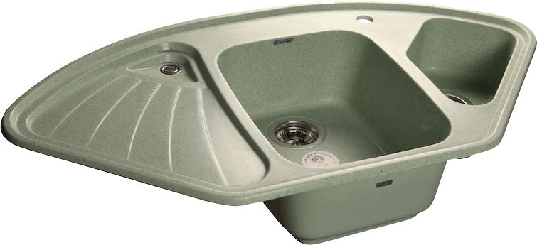 Мойка кухонная GranFest Corner GF-C1040E салатовая