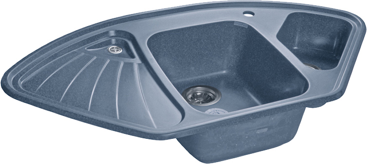 Мойка кухонная GranFest Corner GF-C1040E графит
