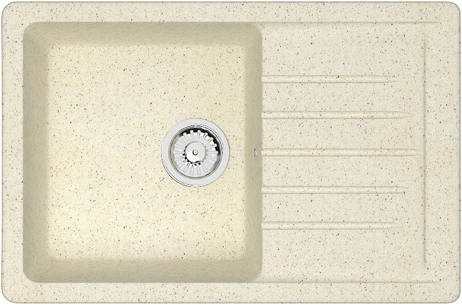 Мойка кухонная ZETT lab. T016Q002 бежевая