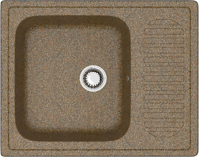 Мойка кухонная ZETT lab. T015Q009 терракот