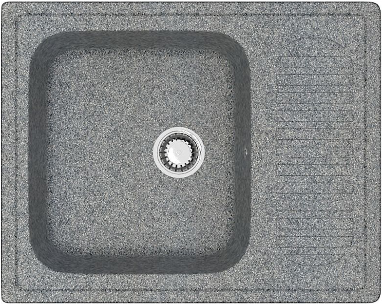Мойка кухонная ZETT lab. T015Q008 темно-серая