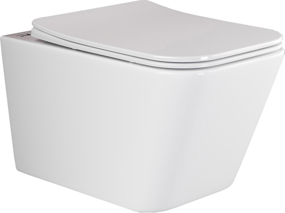 Унитаз подвесной Ceramicanova Metric Rimless CN3007 безободковый, с микролифтом