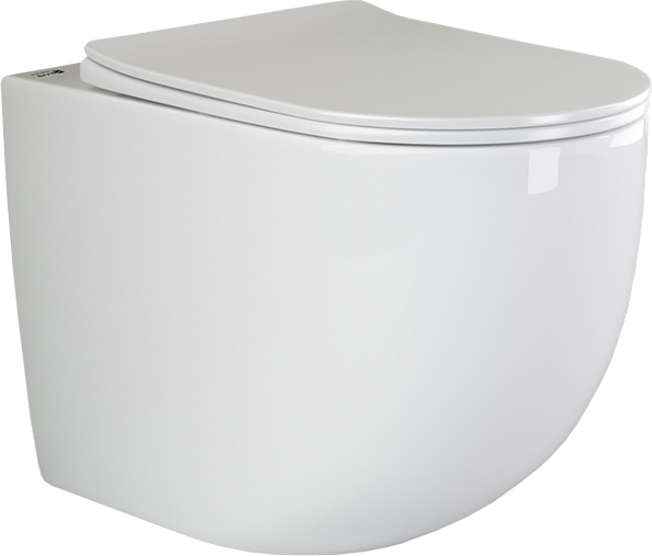 Унитаз приставной Ceramicanova Mia CN1810 безободковый, с микролифтом