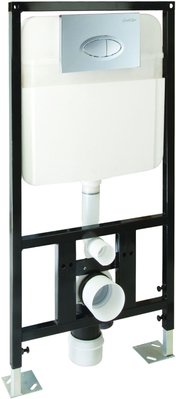 Инсталляция для унитаза SantiLine SL-01 с овальной кнопкой смыва