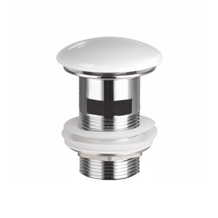 Донный клапан для раковины Ceramicanova CN2000X с переливом, белый