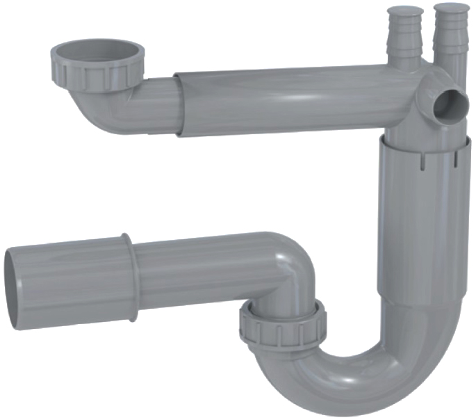 Сифон для мойки Prevex P-loc PL1-N2N45-001