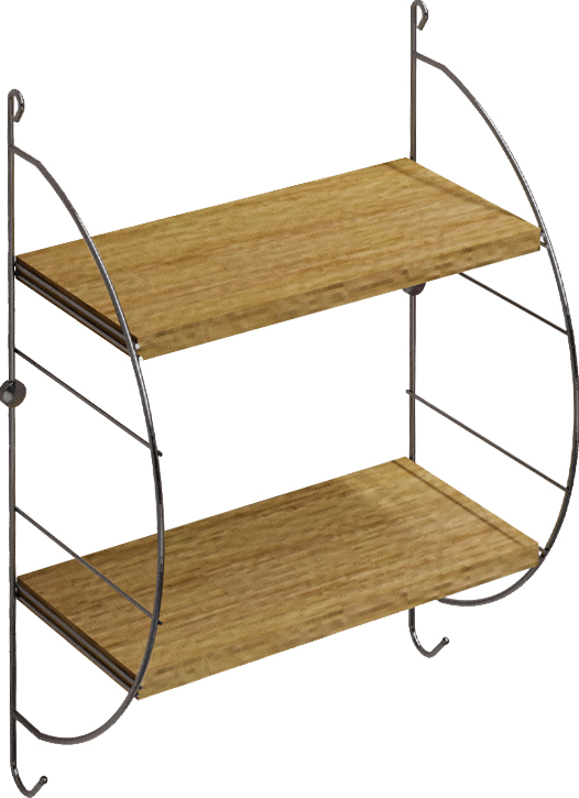 Полка Tekno-tel MG502 чёрная, дерево