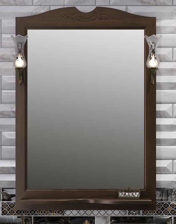 Зеркало Opadiris Клио/Тибет 75 орех антик