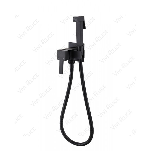 Гигиенический душ Felice 3515 NERO OPACO со смесителем черный матовый