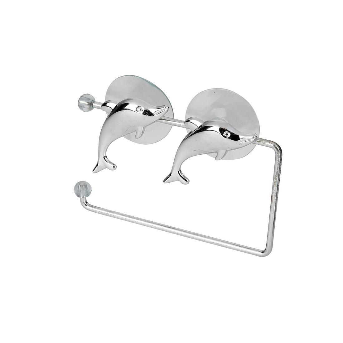 Держатель туалетной бумаги Axentia 291318, серебряный дельфин