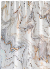 Штора для ванной Carnation Home Fashions Marble 180x200 taupe