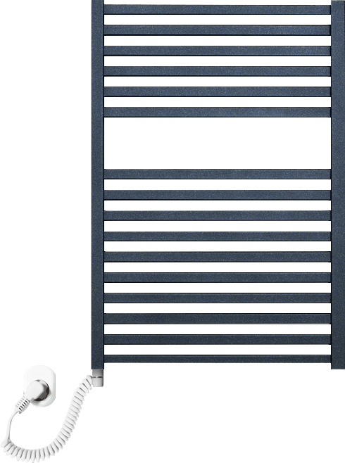 Электрический полотенцесушитель Luxrad Kwadro 065266 72х50 L, черный, терморегулятор selmo pad